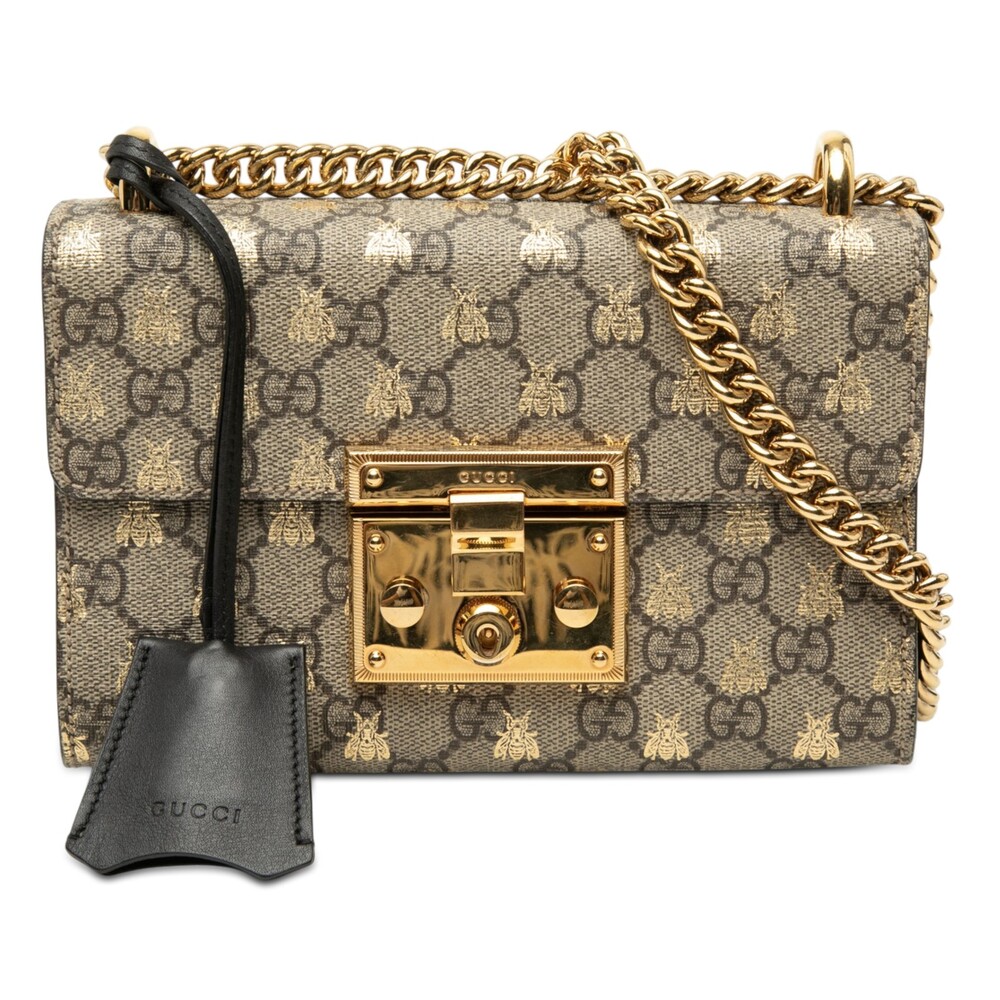 Gucci Small Gg Supreme Bee Padlock #338524G83B